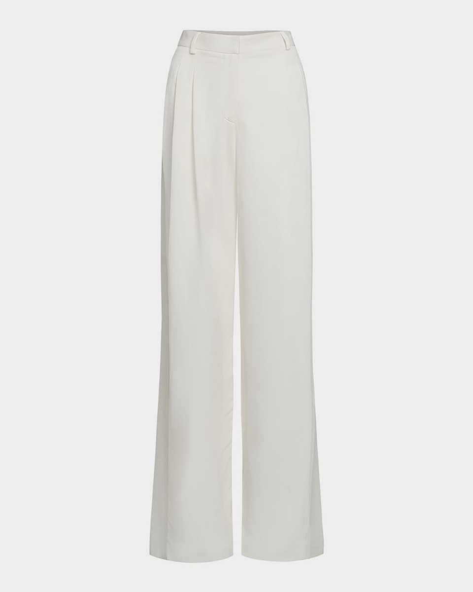 Sulli Linen-Blend Trousers with Sequined Side Stripes